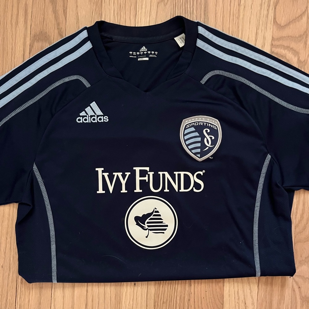 Vintage MLS Adidas Sporting KC - Jersey Size S